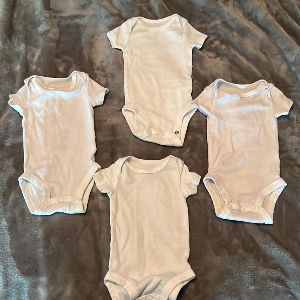 White onsie tees